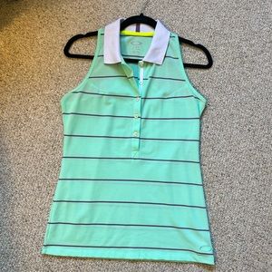 Like New | Oakley Striped Racerback Polo | Size: Small
